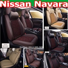 Áo Ghế Xe Bán Tải Nissan Navara 9D 5 Ghế Cao Cấp Ôm Kín Ghế