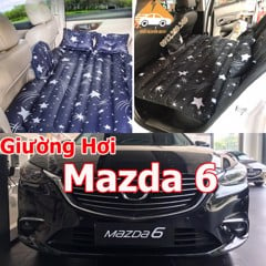 Giường hơi ô tô Mazda 6, đệm hơi OxFord công nghệ HÀN QUỐC Tặng Kèm Bơm Chính Hãng Loại 1