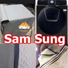 Vỏ bọc máy giặt Samsung Vải Dù Từ 7kg đến 15kg bọc kín các mặt Siêu Bền Màu Xanh Bộ Đội Chống Mưa Nắng Nóng