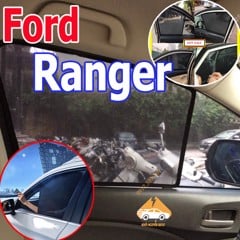 Rèm Che Nắng Xe Ford Ranger - Bô 4 Tấm Dính Nam Châm Hàng Loại 1