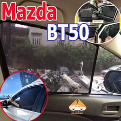 Rèm Che Nắng Xe Mazda BT50 - Bô 4 Tấm Dính Nam Châm Hàng Loại 1