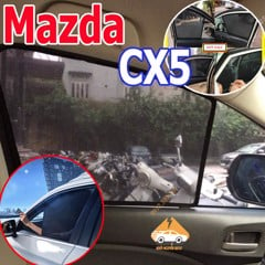 Rèm Che Nắng Xe Mazda CX5 - Bô 4 Tấm Dính Nam Châm Hàng Loại 1