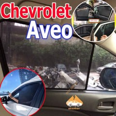Rèm Che Nắng Xe Chevrolet Aveo - Bô 4 Tấm Dính Nam Châm Hàng Loại 1