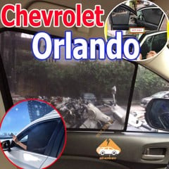 Rèm Che Nắng Xe Chevrolet Orlando - Bô 4 Tấm Dính Nam Châm Hàng Loại 1