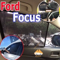 Rèm Che Nắng Xe Ford Focus - Bô 4 Tấm Dính Nam Châm Hàng Loại 1