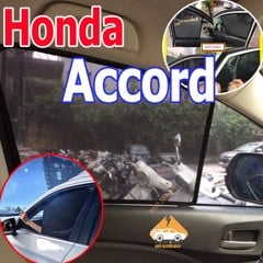 Rèm Che Nắng Xe Honda Accord - Bô 4 Tấm Dính Nam Châm Hàng Loại 1