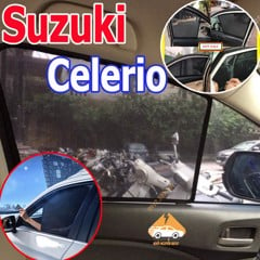 Rèm Che Nắng Xe Suzuki Celerio - Bô 4 Tấm Dính Nam Châm Hàng Loại 1
