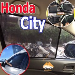 Rèm Che Nắng Xe Honda City  - Bô 4 Tấm Dính Nam Châm Hàng Loại 1