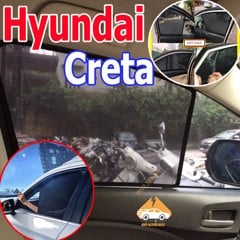 Rèm Che Nắng Xe Hyundai Creta - Bô 4 Tấm Dính Nam Châm Hàng Loại 1
