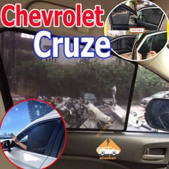 Rèm Che Nắng Xe Chevrolet Cruze - Bô 4 Tấm Dính Nam Châm Hàng Loại 1