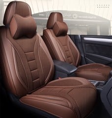 Áo Ghế Ô TÔ 9D  Kim Cương Cao Cấp  2021 Thời Trang AGKC01 Nâu Cafe