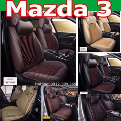 Áo Ghế Xe Mazda 3 Cao Cấp 9D 5 Ghế Mẫu Mới Thể Thao Ôm Kín Ghế