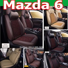 Áo Ghế Xe Mazda 6 Cao Cấp 9D 5 Ghế Mẫu Mới Thể Thao Ôm Kín Ghế