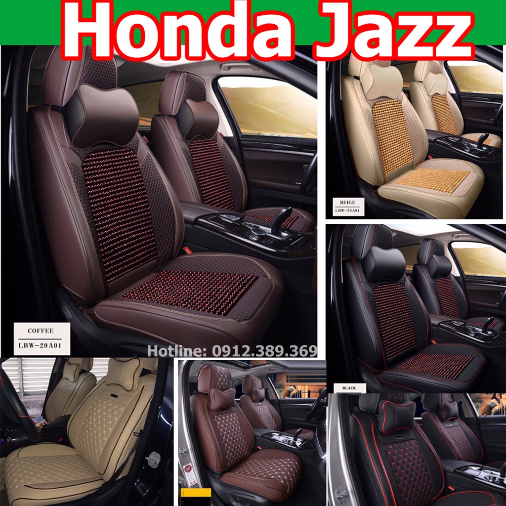 Áo Ghế Xe  Honda Jazz Cao Cấp 9D 5 Ghế Mẫu Mới Thể Thao Ôm Kín Ghế