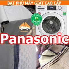 Vỏ bọc máy giặt Panasonic Vải Dù Từ 7kg đến 15kg bọc kín các mặt Siêu Bền Màu Xanh Bộ Đội Chống Mưa Nắng Nóng