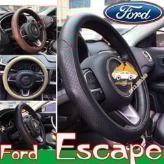 Bọc vô lăng Escape da bò, bao tay lái ô tô da thật nguyên miếng 100% Tạo Cảm Giác Chắc Chắn bám Tay