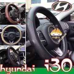 Bọc vô lăng I30 da bò, bao tay lái ô tô da thật nguyên miếng 100% Tạo Cảm Giác Chắc Chắn bám Tay