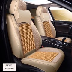 Áo Ghế Ô TÔ 9D Lót Hạt Gỗ Tản Nhiệt Hè