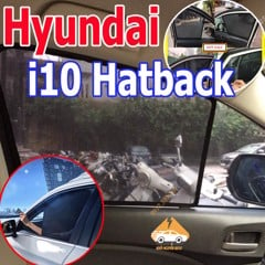 Rèm Che Nắng Xe Hyundai I10 Hatback - Bô 4 Tấm Dính Nam Châm Hàng Loại 1