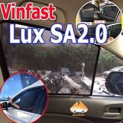Rèm Che Nắng Xe Vinfast Lux SA2.0 - Bô 4 Tấm Dính Nam Châm Hàng Loại 1